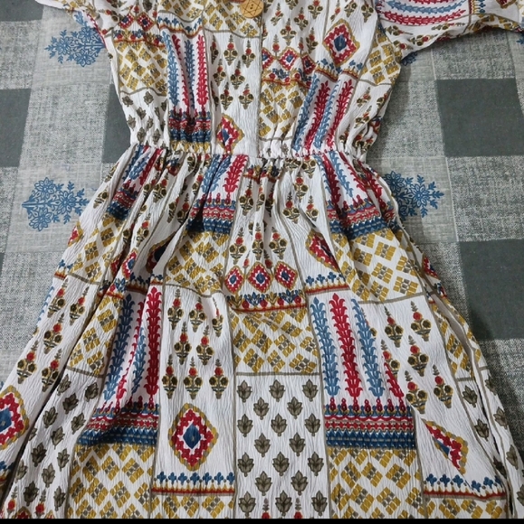 Imported Trendy Printed Dress - Picture 4 of 4